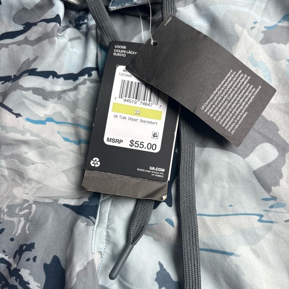 Under Armour Men's Camo Shorts - Gray and Blue NWT UPF 40 NWT - Picture 5 of 8